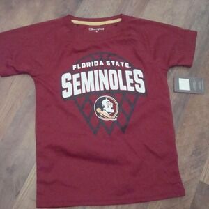 FLORIDA STATE SEMINOLES FSU BOYS SMALL CHAMPION‎ SHIRT VINTAGE Y2K 00S L7